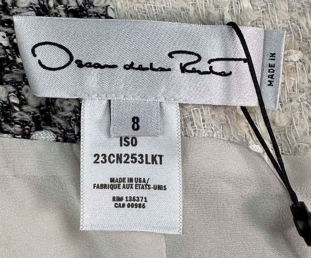 Oscar De La Renta Ivory and Black Tweed Dress sz8 l Michael's