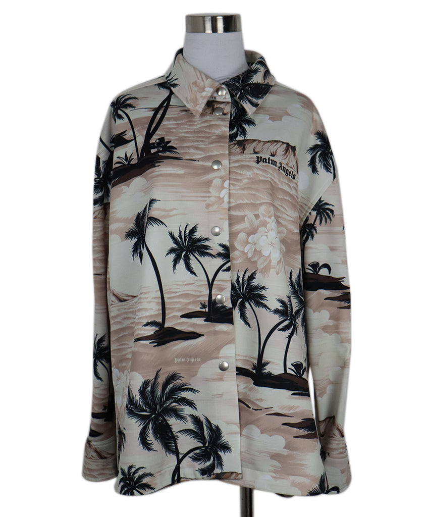 Palm Angels Pink & Black Print Jacket 