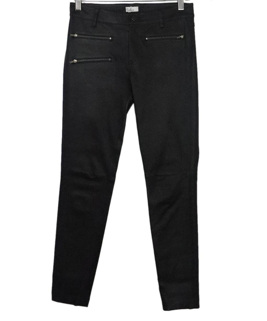 Parker Black Leather Pants 