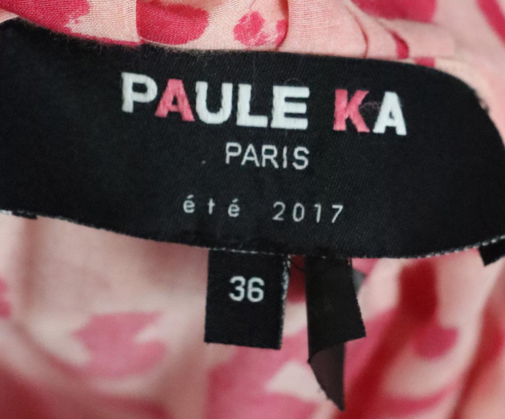 Paule Ka Pink Leopard Print Dress 3