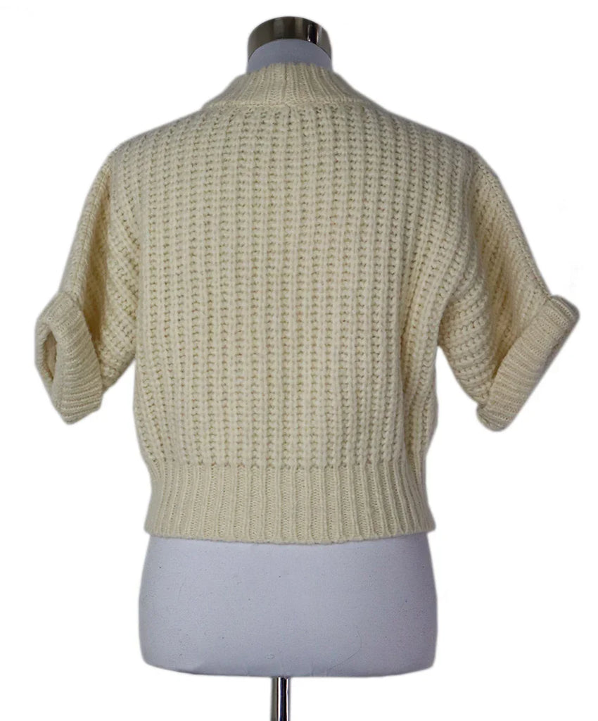 Peserico Cream Wool Sweater sz 6 - Michael's Consignment NYC