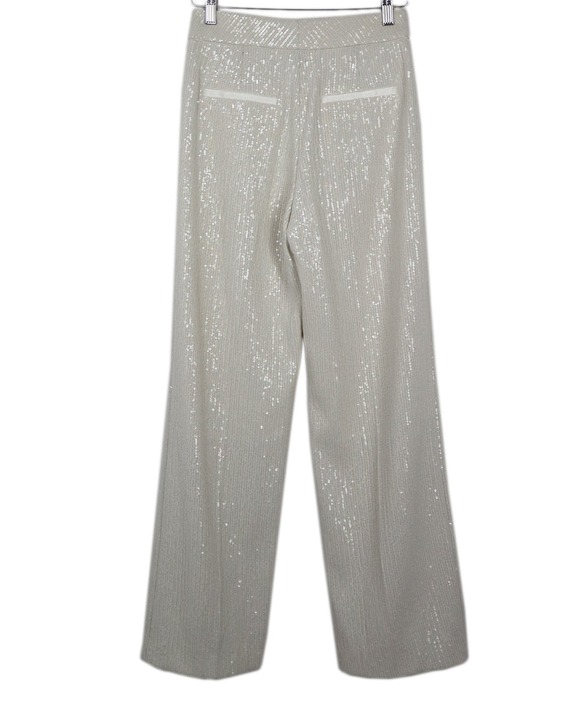 Peserico Ivory Sequin Pants 1