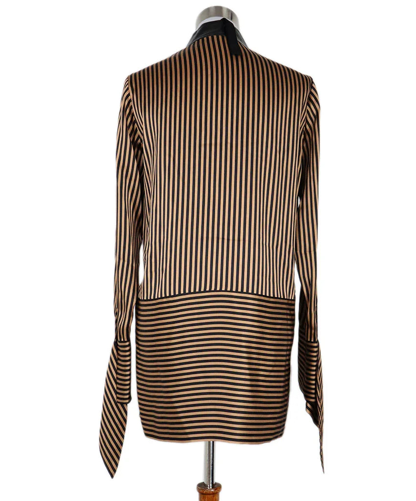 Petar Petrov Brown & Black Silk Blouse sz 4 - Michael's Consignment NYC