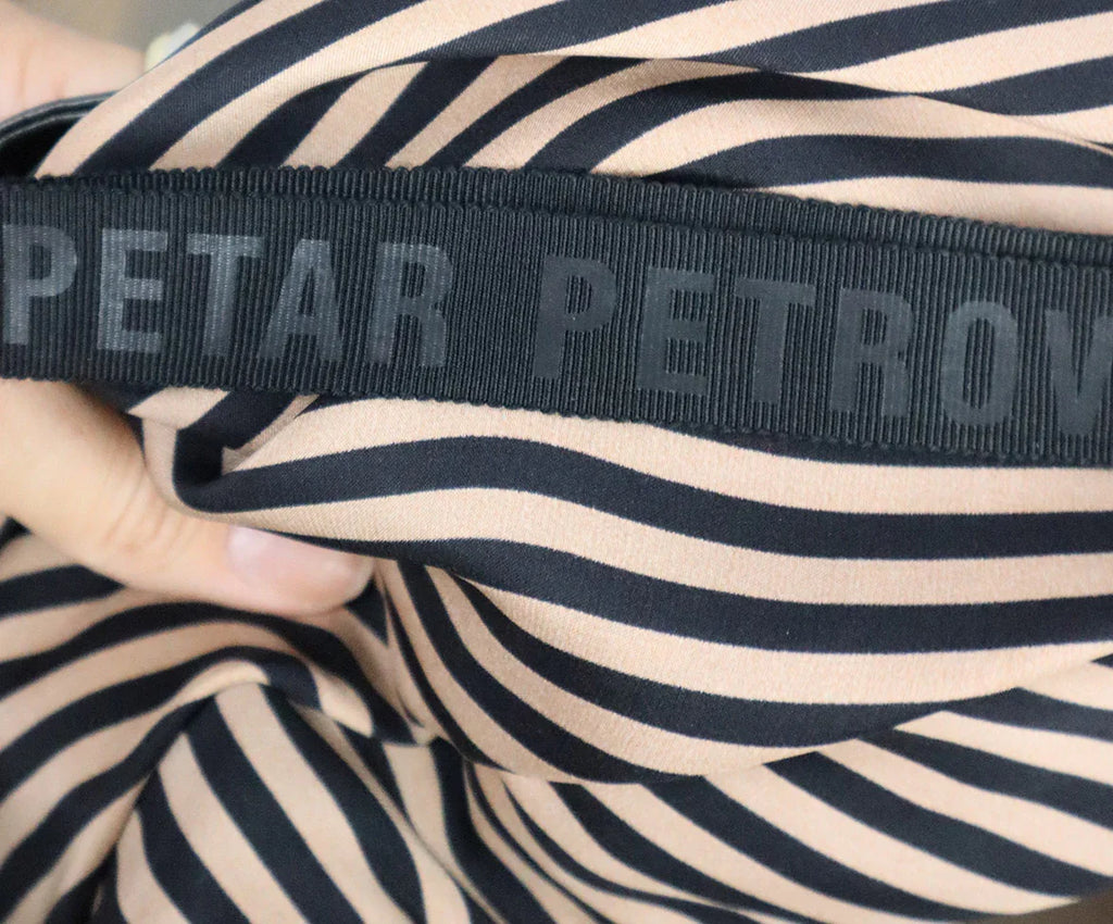 Petar Petrov Brown & Black Silk Blouse sz 4 - Michael's Consignment NYC