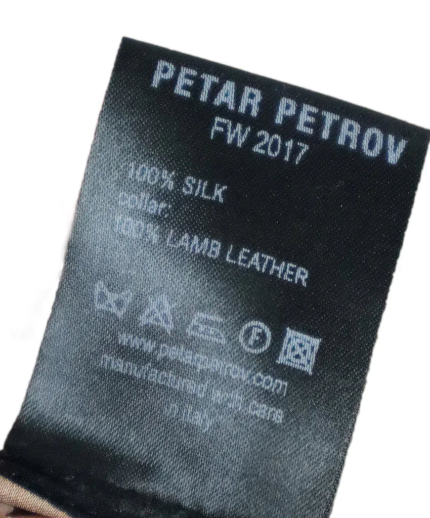 Petar Petrov Brown & Black Silk Blouse sz 4 - Michael's Consignment NYC