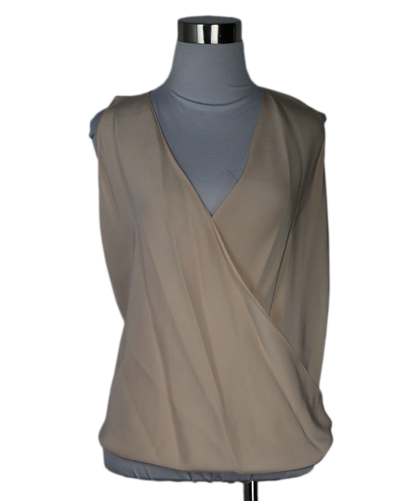 Peter Cohen Peach Silk Sleeveless Top 