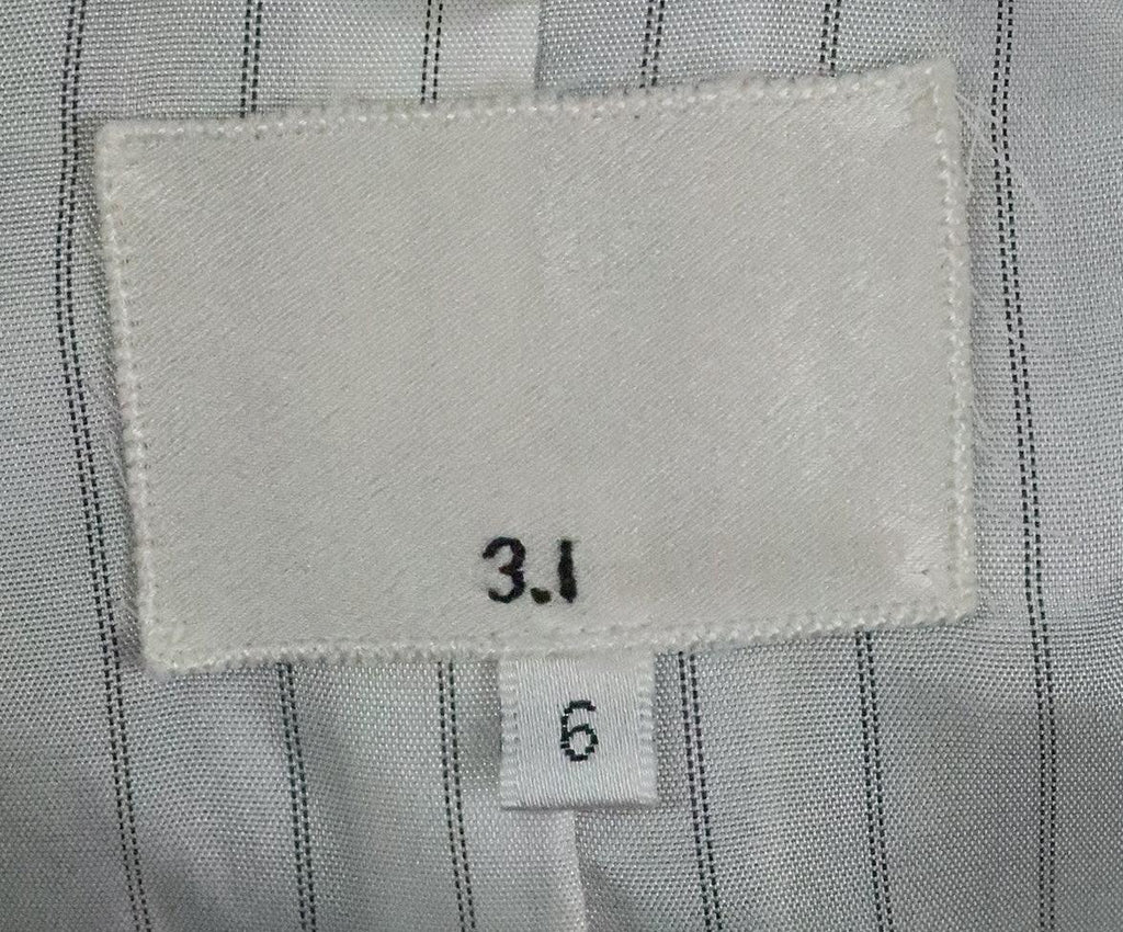 Phillip Lim Grey Linen Beaded Jacket sz 6 - Michael's Consignment NYC