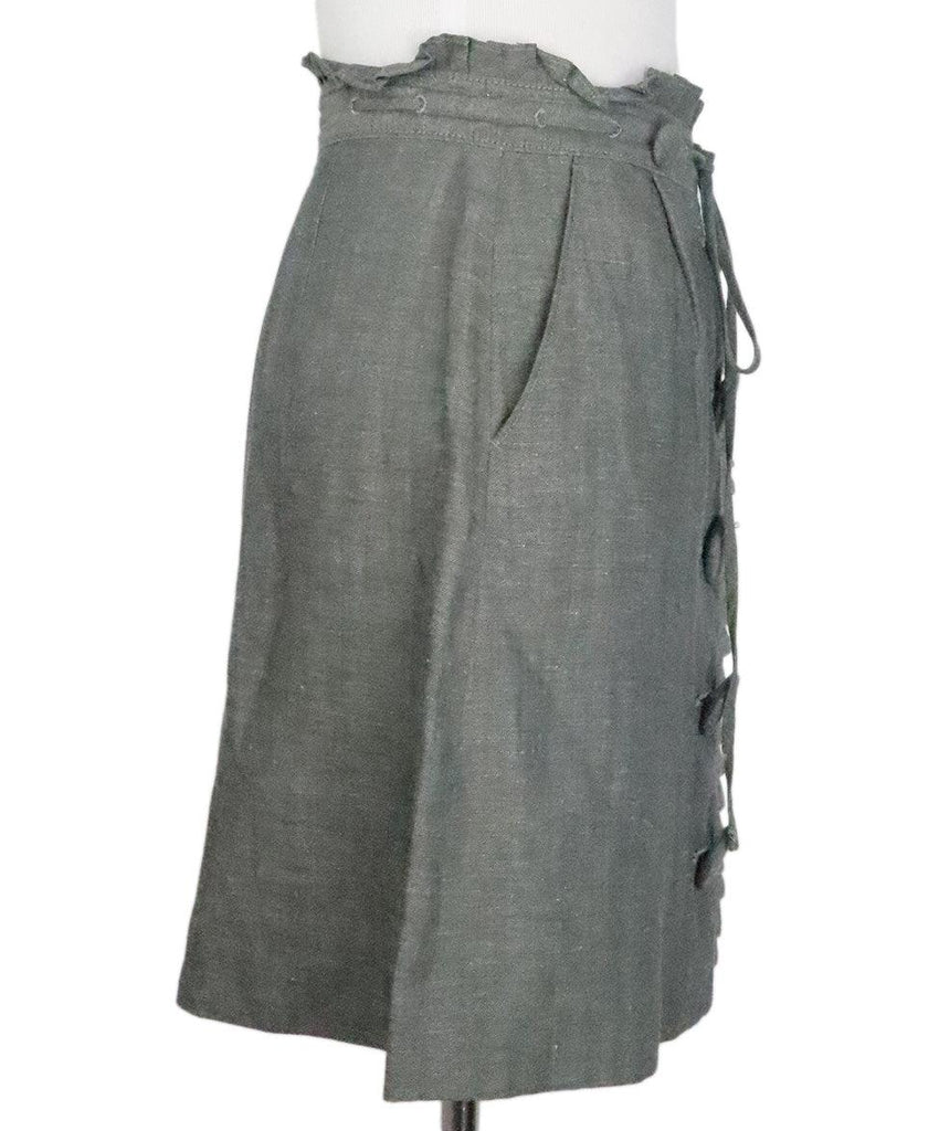 Phillip Lim Grey Linen Skirt sz 2 - Michael's Consignment NYC