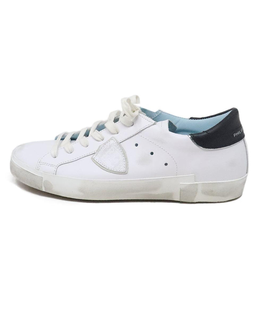 Philippe Model Black & White Leather Sneakers 1