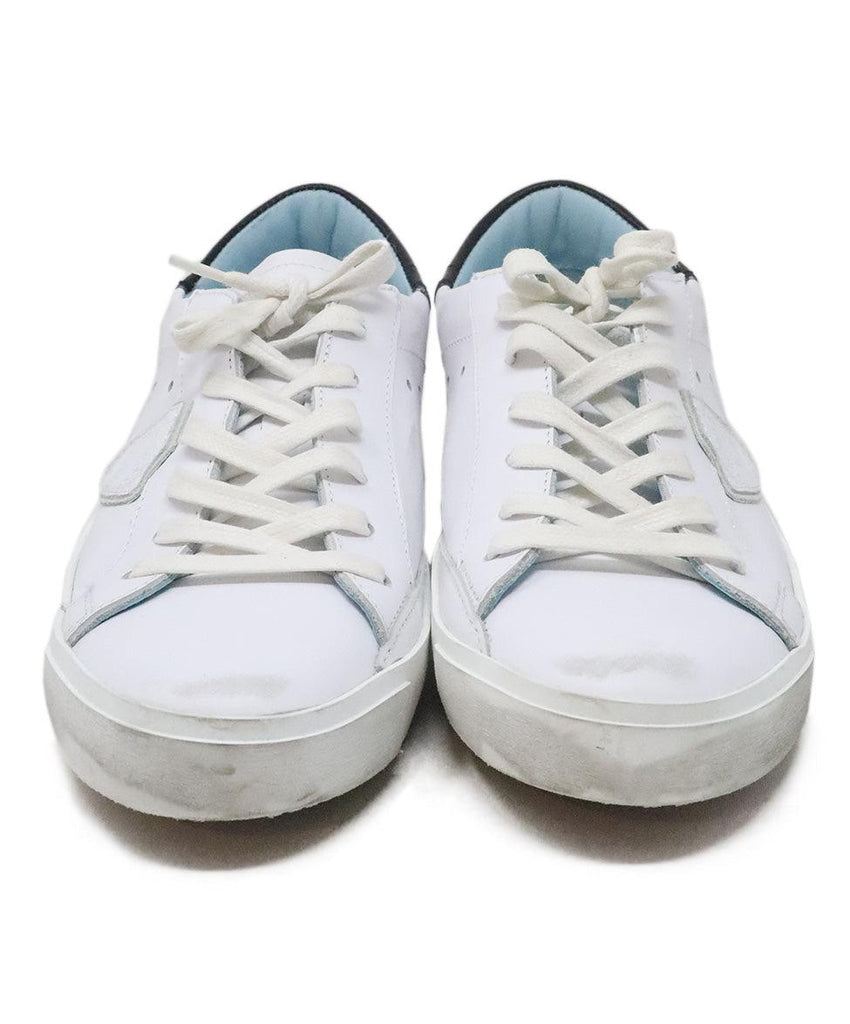 Philippe Model Black & White Leather Sneakers 3