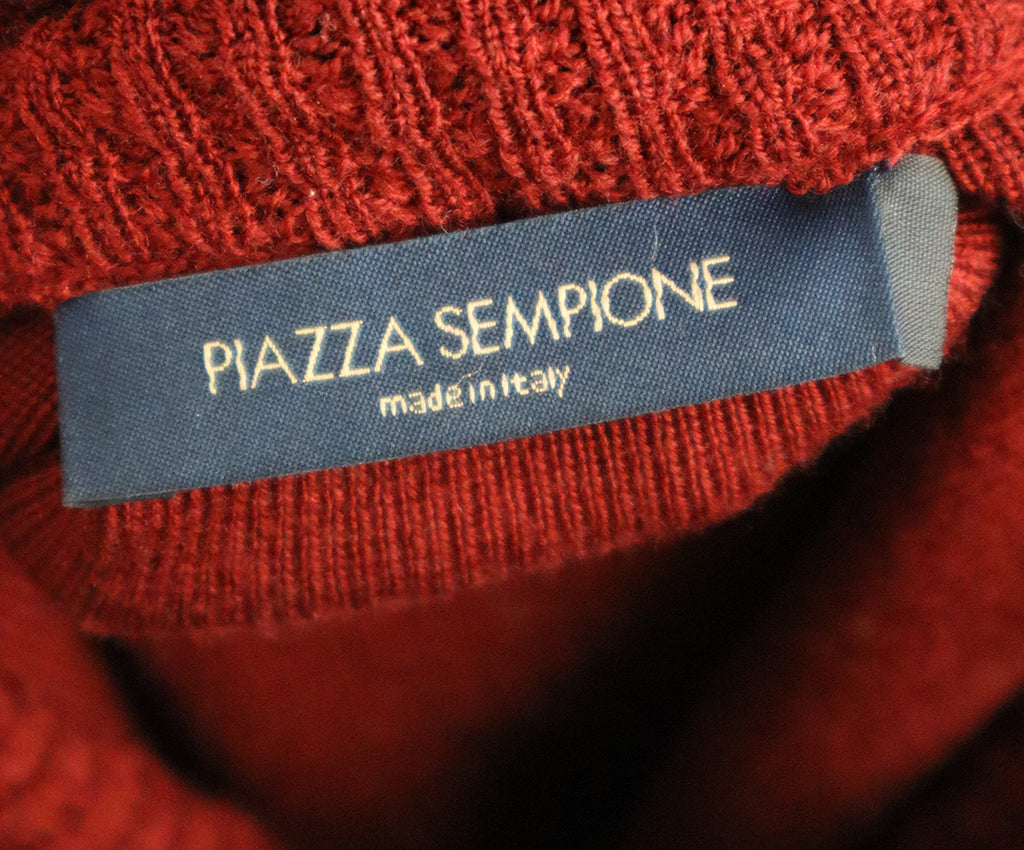 Piazza Sempione Burgundy Wool Dress 3