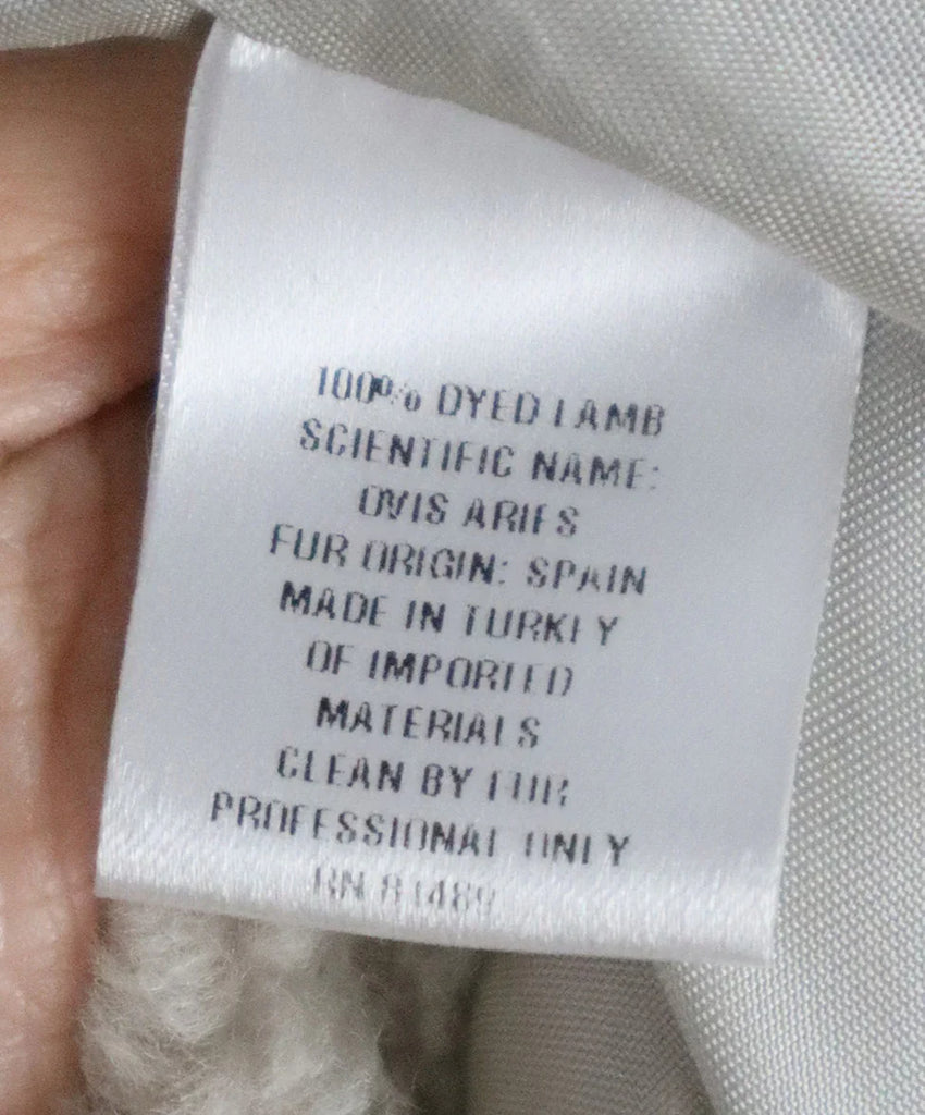 Pologeorgis Beige Shearling Coat sz 8 - Michael's Consignment NYC