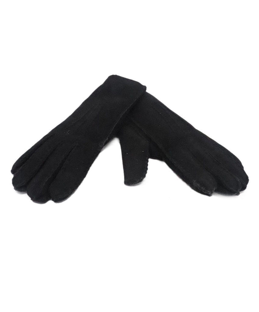 Portolano Black Sheared Gloves 