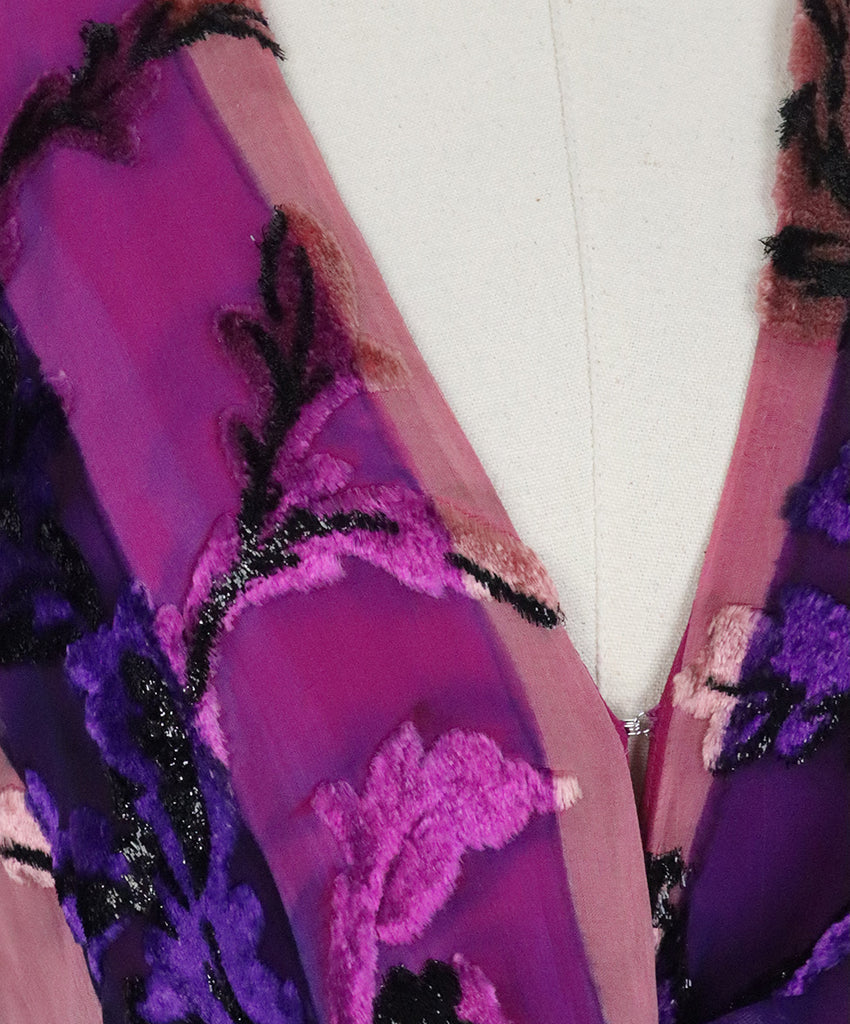 Prabul Gurung Purple Silk Dress 5