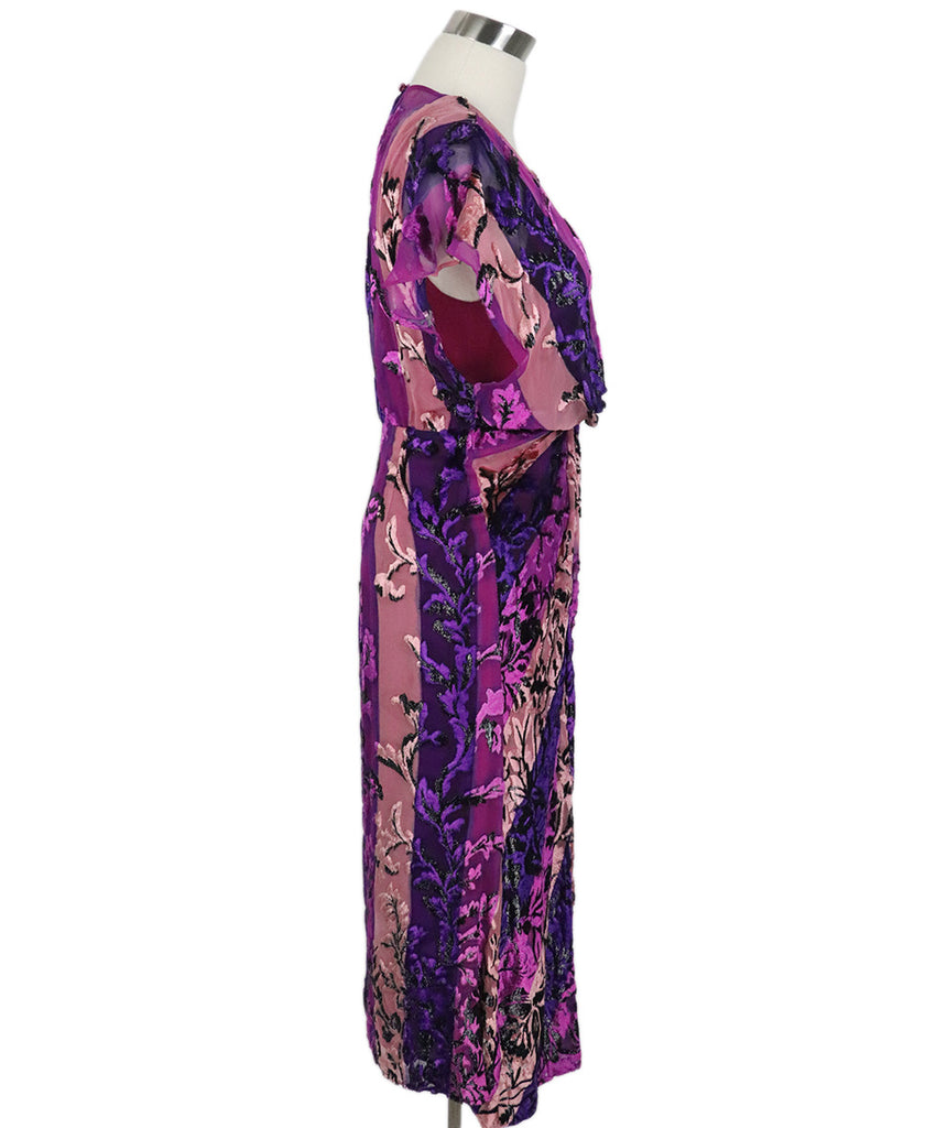 Prabul Gurung Purple Silk Dress 1