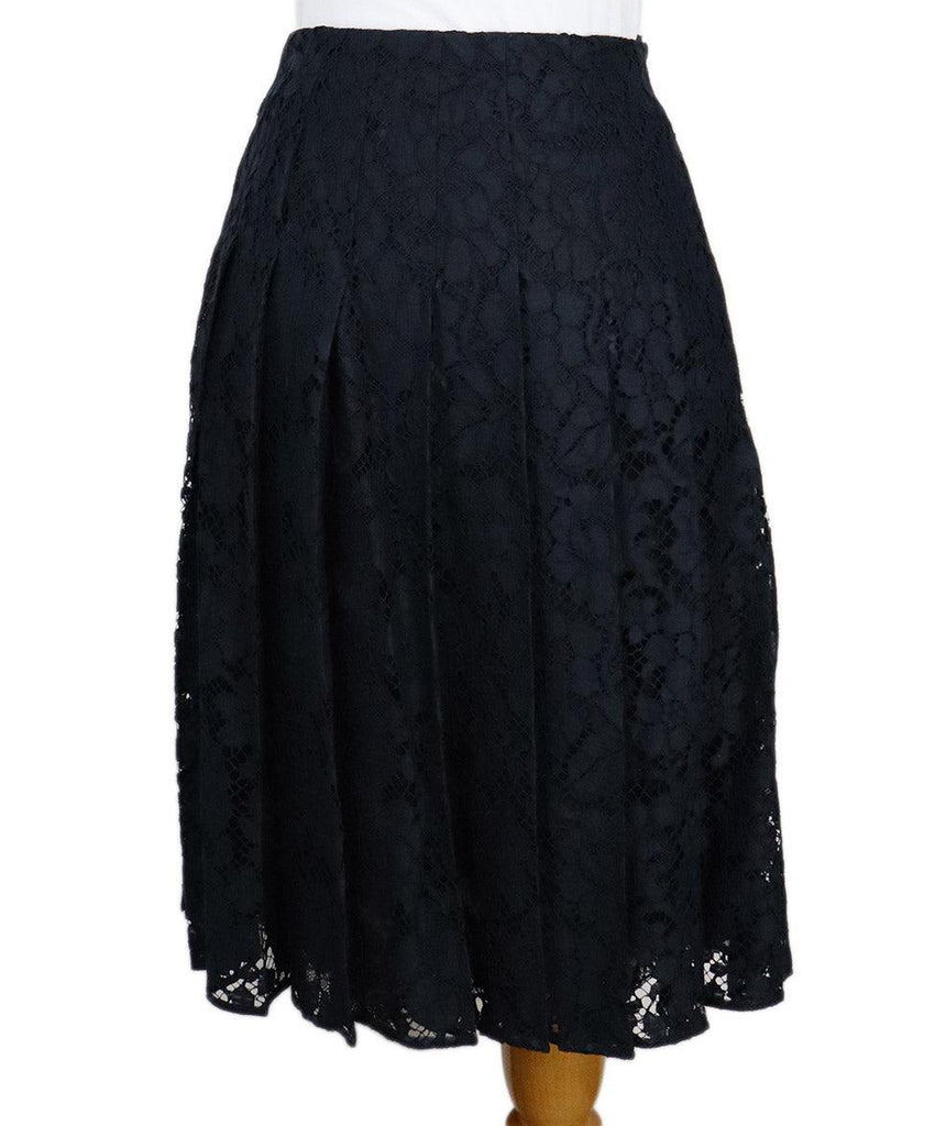 Prada Navy Lace Skirt 