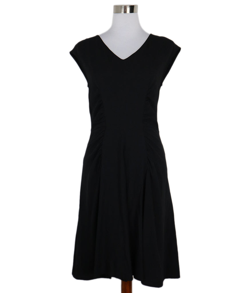 Prada Black Gathered Dress 
