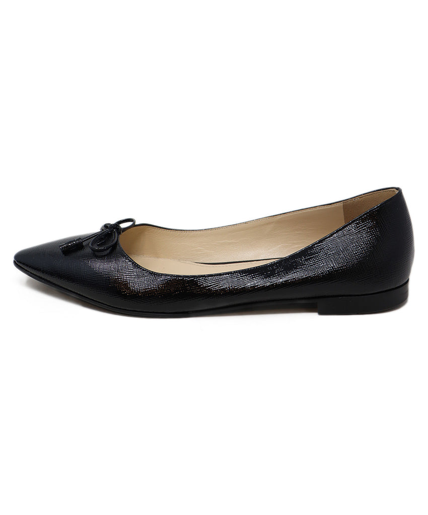 Prada Black Leather Flats 1