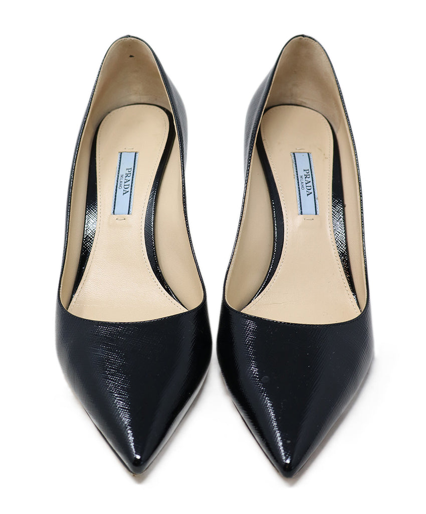 Prada Black Leather Heels 3