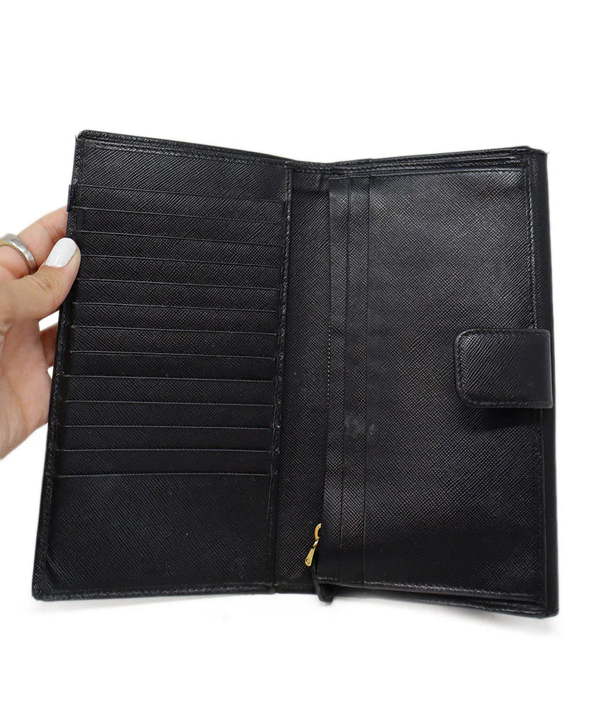 Prada Black Leather Wallet - Michael's Consignment NYC