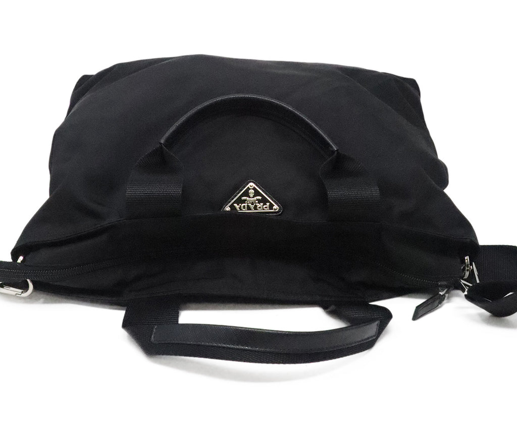 Prada Black Nylon Satchel Bag 4