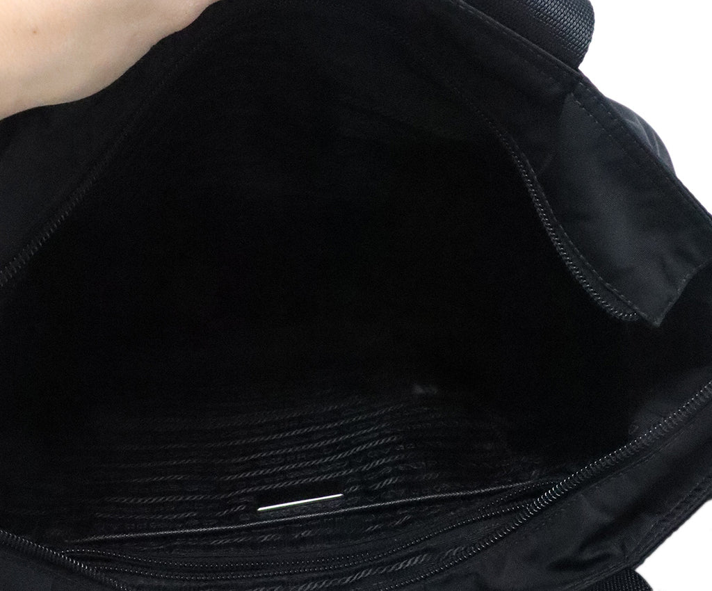 Prada Black Nylon Satchel Bag 5