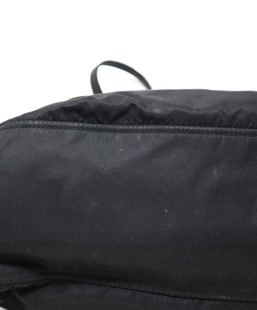 Prada Black Nylon & Leather Tote 7