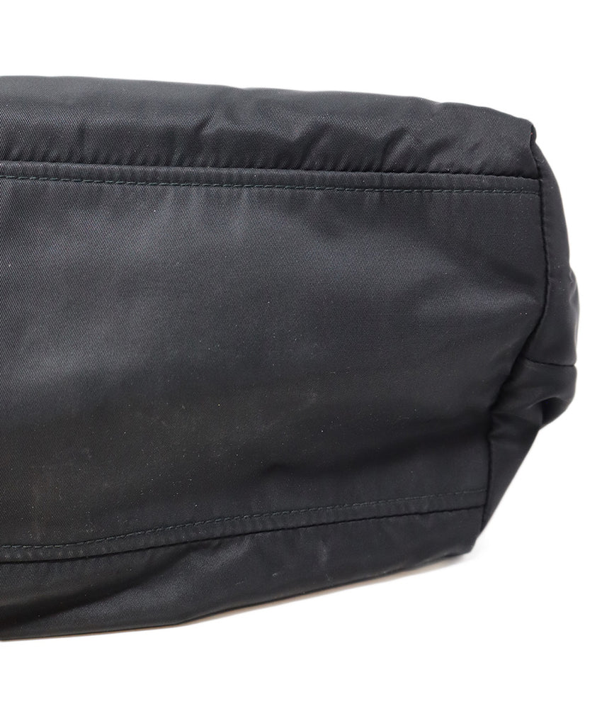 Prada Black Nylon & Leather Tote 8