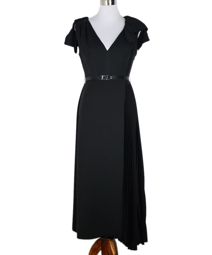 Prada Black Pleated Dress 