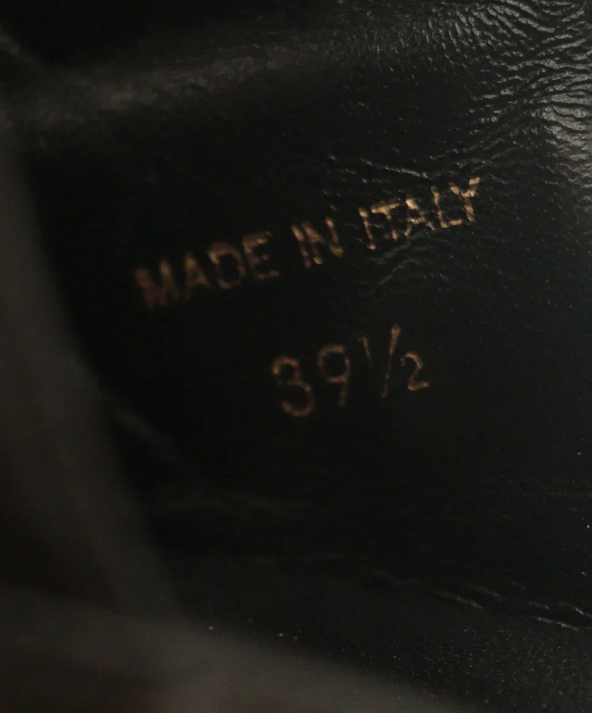 Prada Black Quilted Leather Sandals sz 9.5 - Michael's Consignment NYC