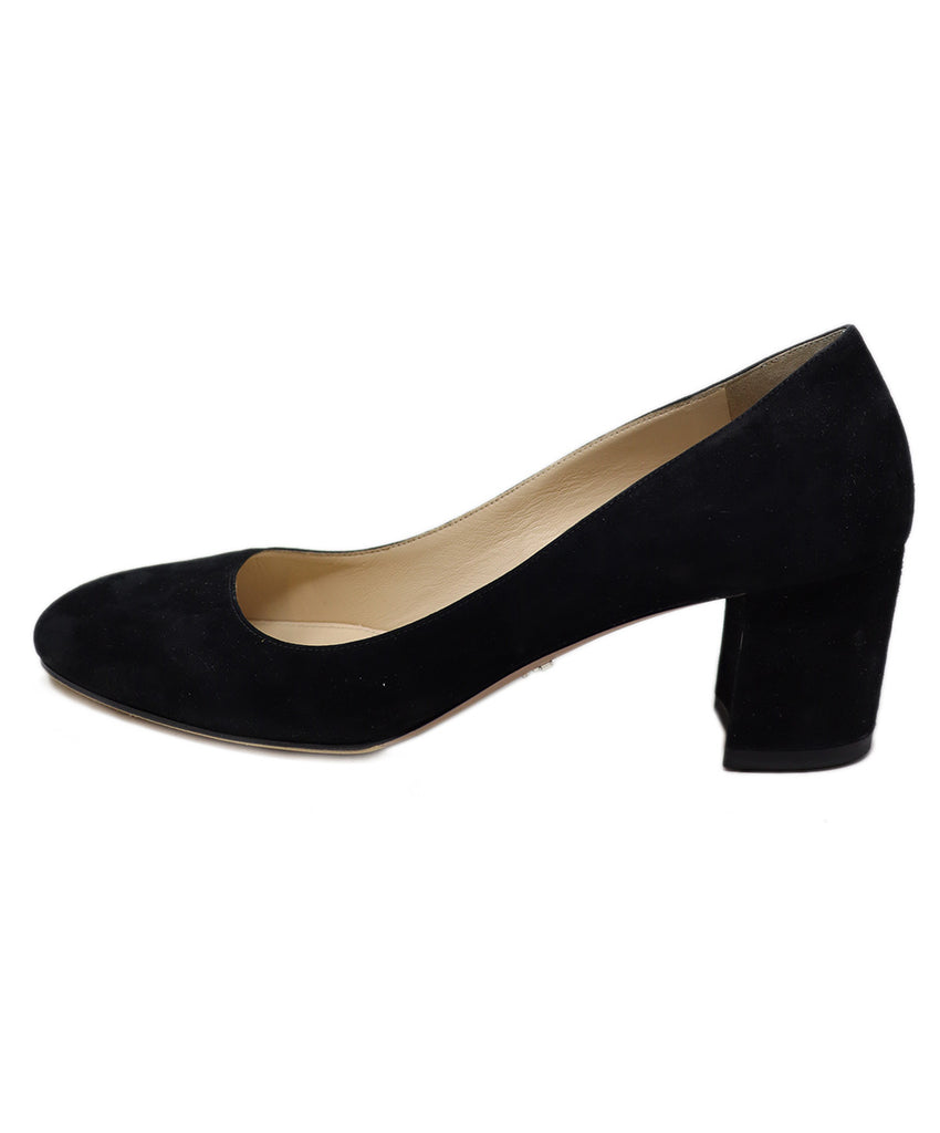 Prada Black Suede Heels sz 10 - Michael's Consignment NYC