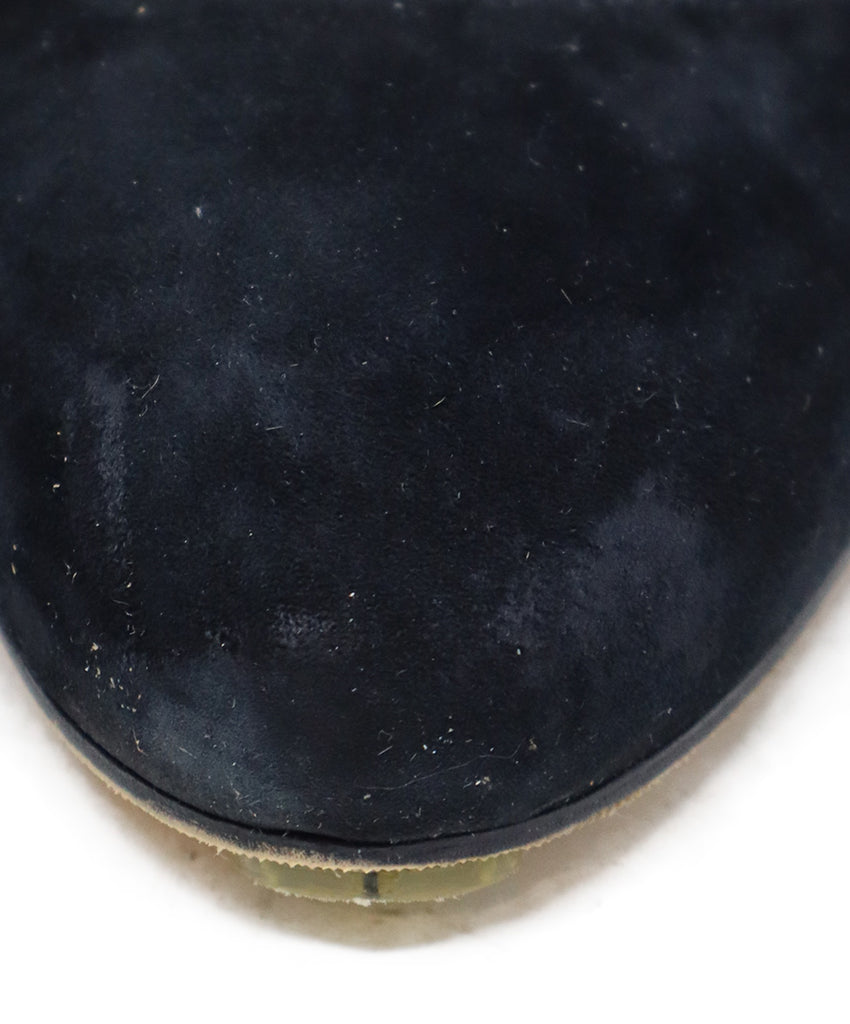 Prada Black Suede Heels sz 10 - Michael's Consignment NYC