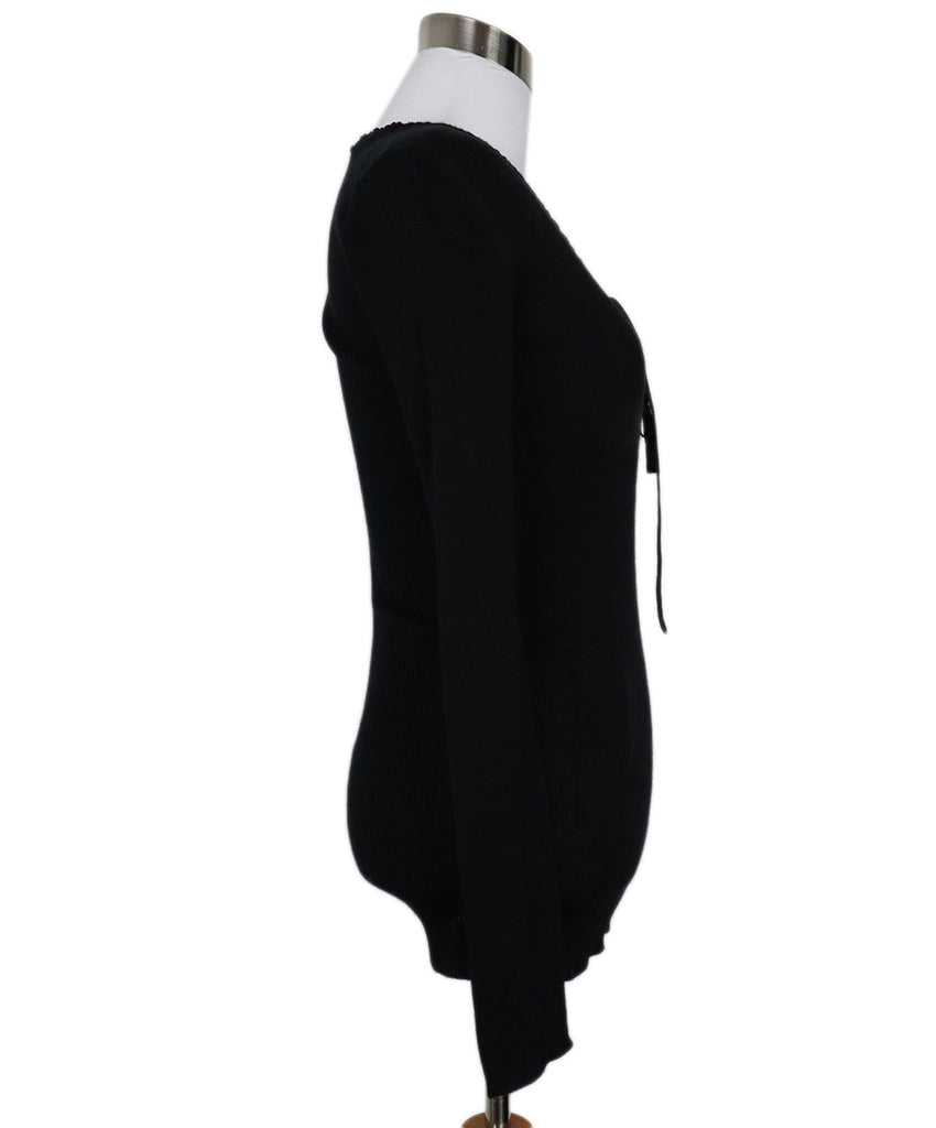 Prada Black Wool & Silk Sweater 1