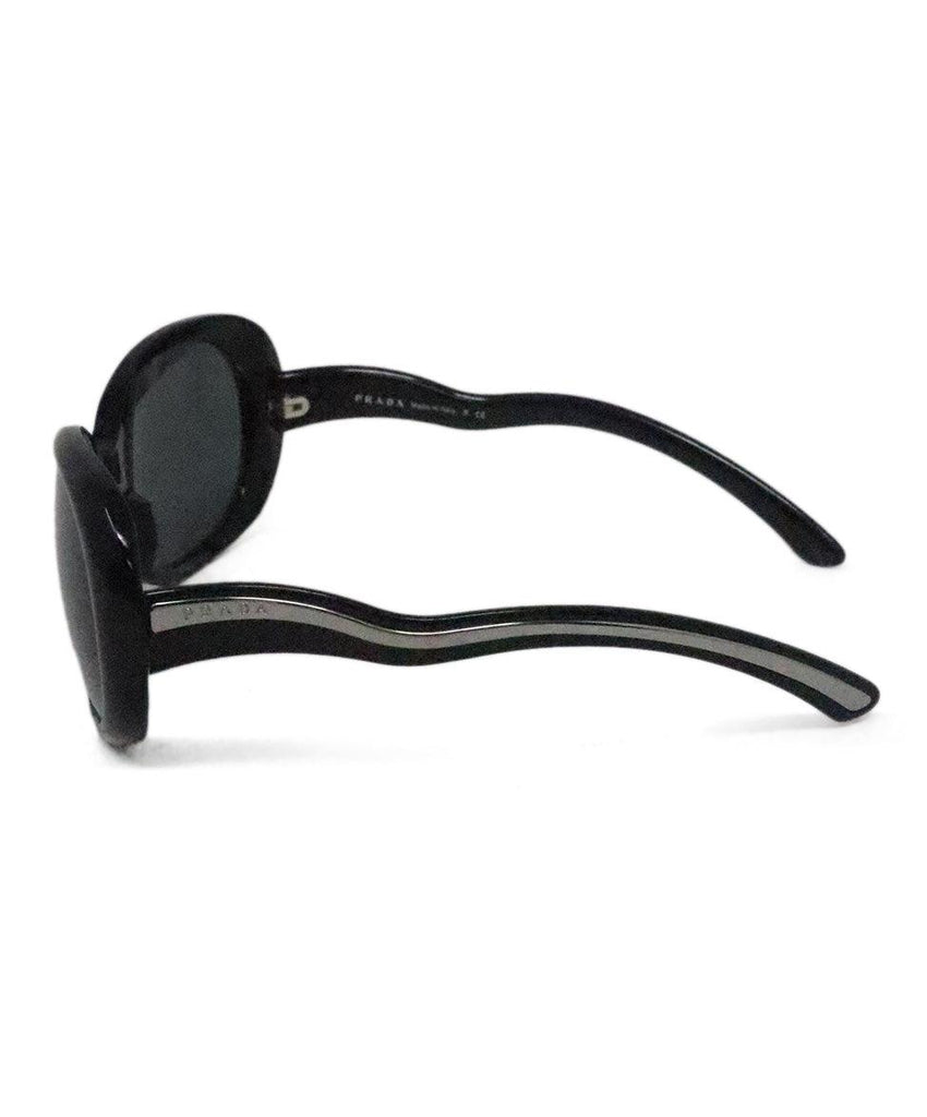Prada Black Sunglasses w/ Silver Trim - Michael's Consignment NYC