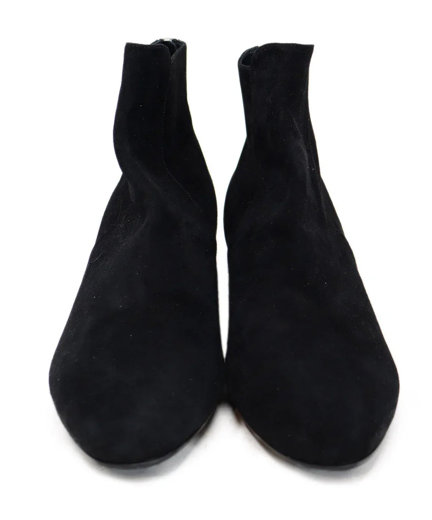 Prada Black Suede Booties sz 11 - Michael's Consignment NYC