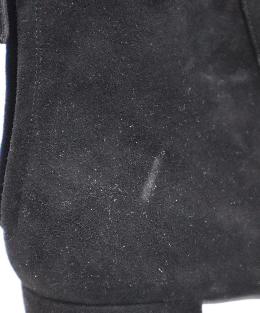 Prada Black Suede Booties sz 11 - Michael's Consignment NYC