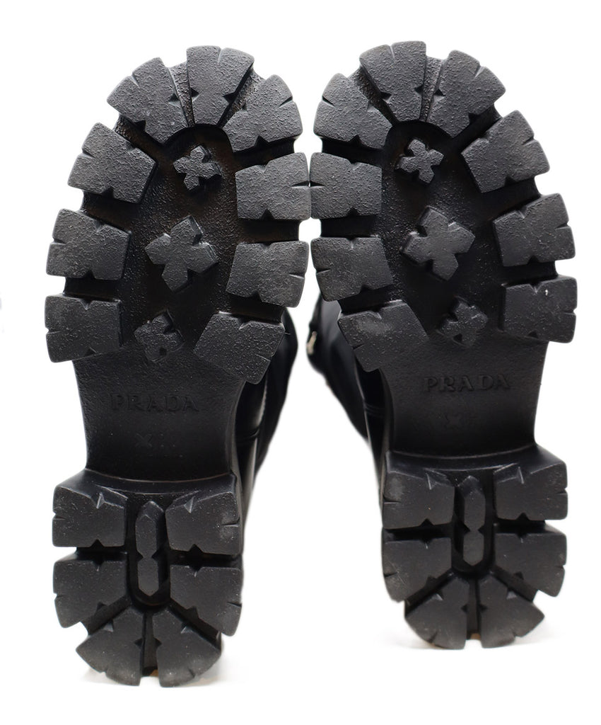 Prada Black Nylon & Leather Tall Boots 3