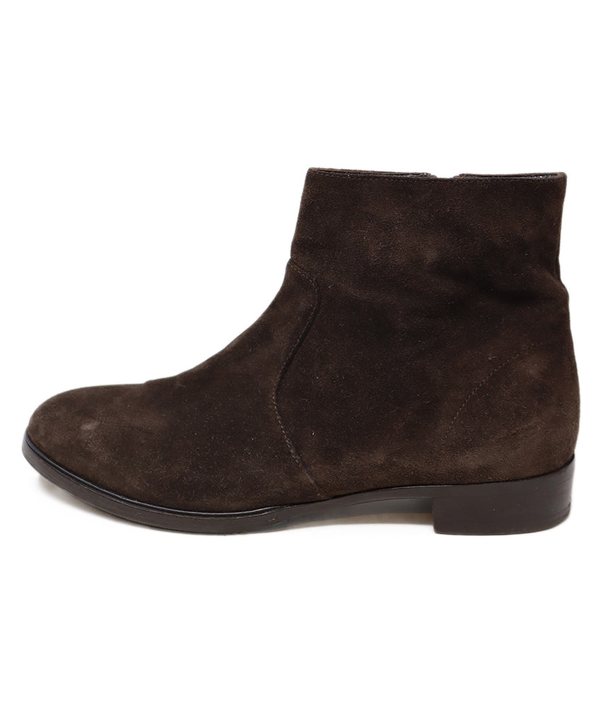 Prada Brown Suede Booties 1