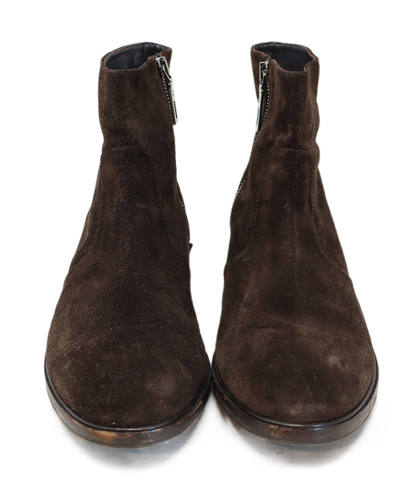Prada Brown Suede Booties 3