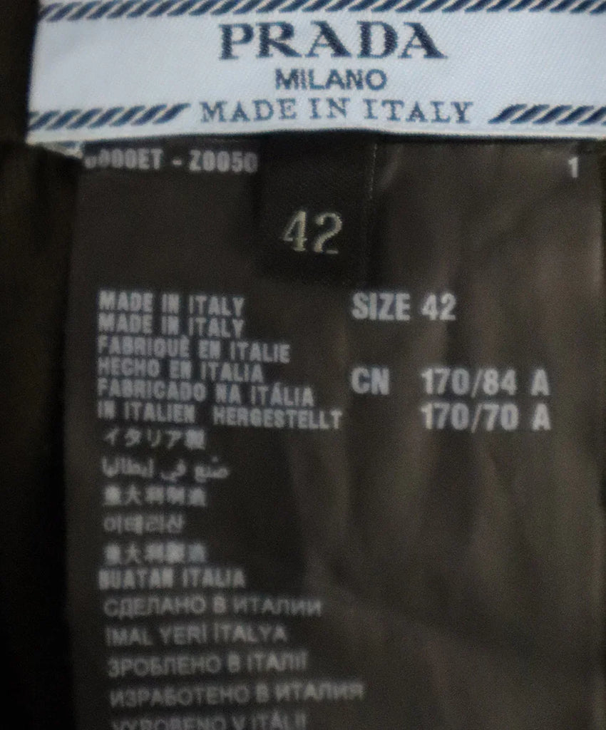 Prada Green Dark Wool Dress sz 6 - Michael's Consignment NYC