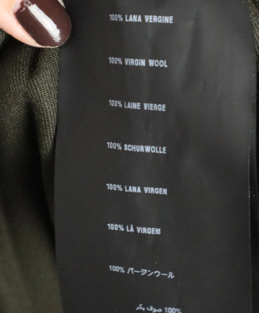 Prada Green Dark Wool Dress sz 6 - Michael's Consignment NYC