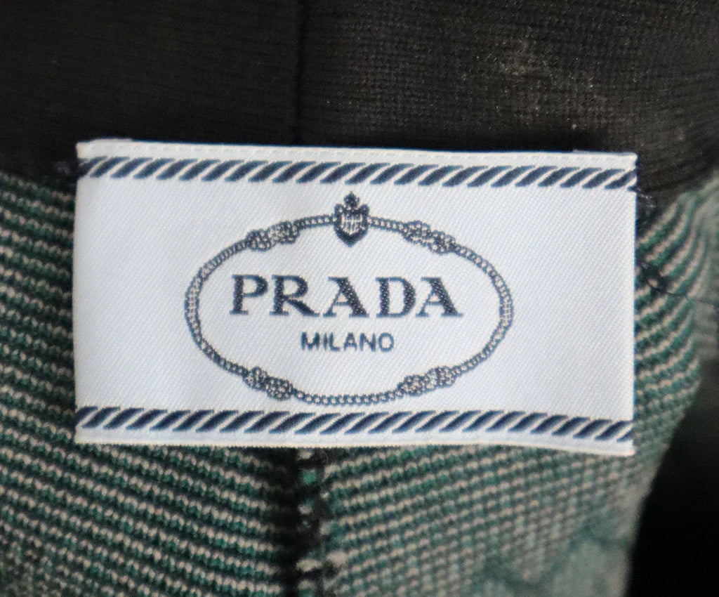 Prada Green & Navy Print Knit Pants sz 0 - Michael's Consignment NYC
