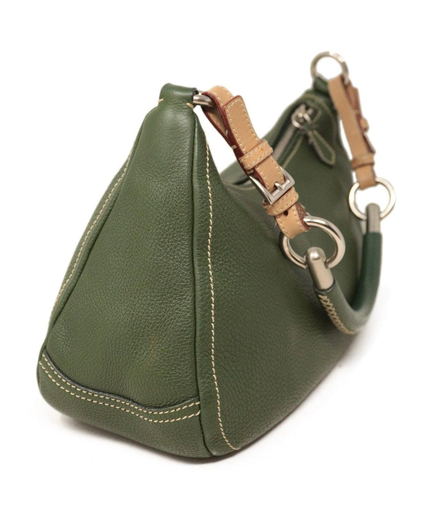 Prada Green Leather Shoulder Bag - Michael's Consignment NYC