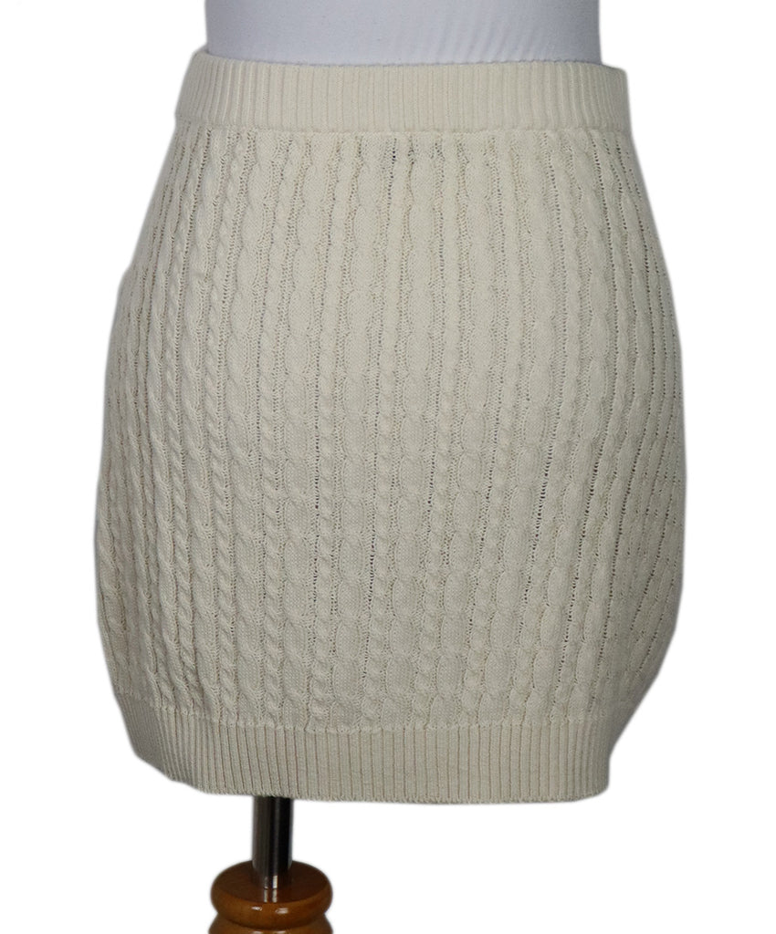 Prada Ivory Cableknit Mini Skirt 2