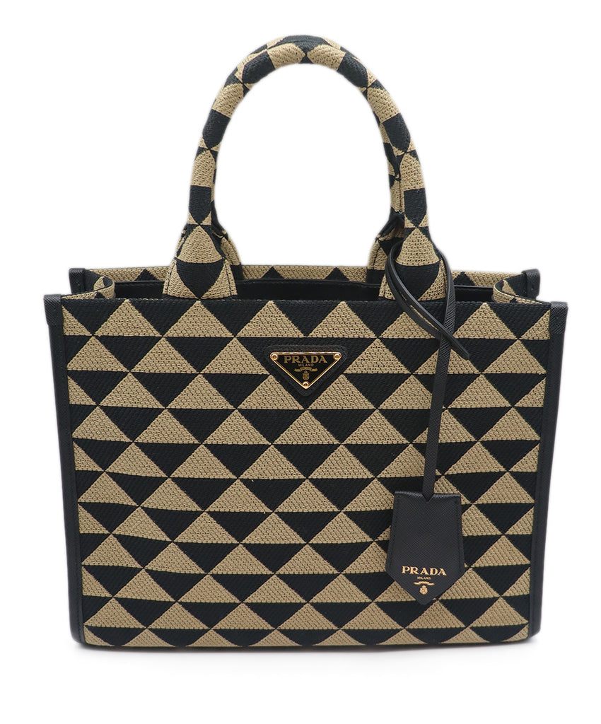 Prada Neutral Beige Tote Bag 
