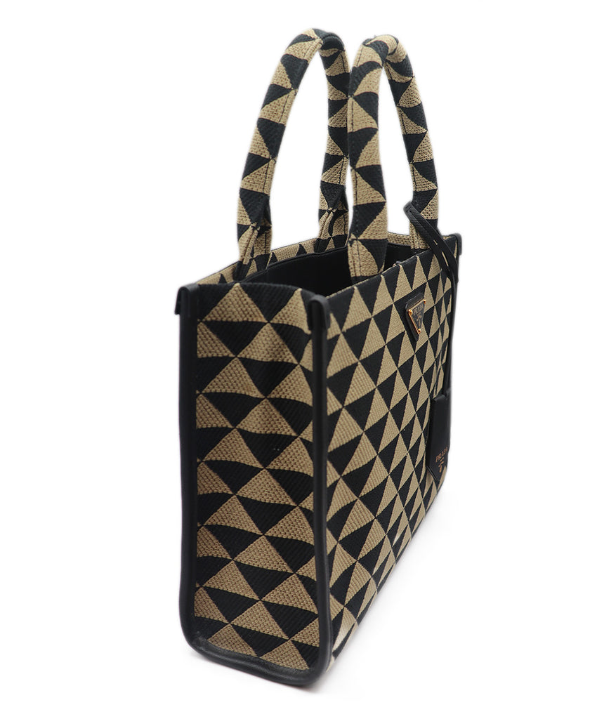 Prada Neutral Beige Tote Bag 1