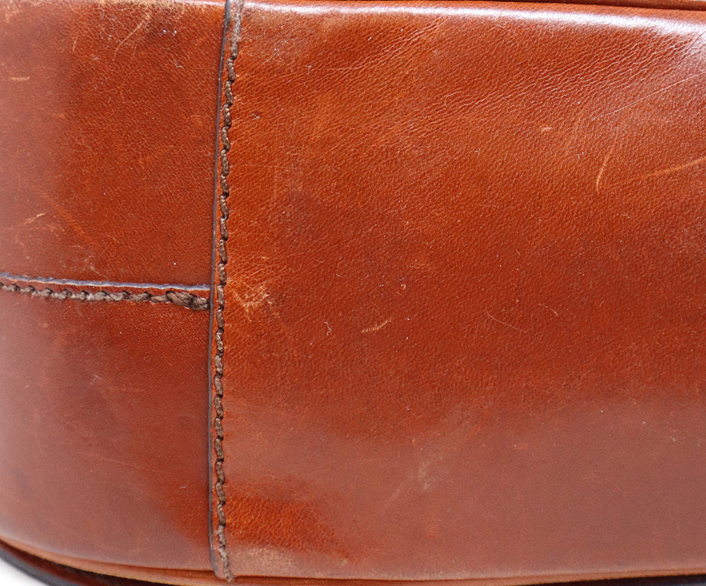 Prada Rust Brown Leather Shoulder Bag 12