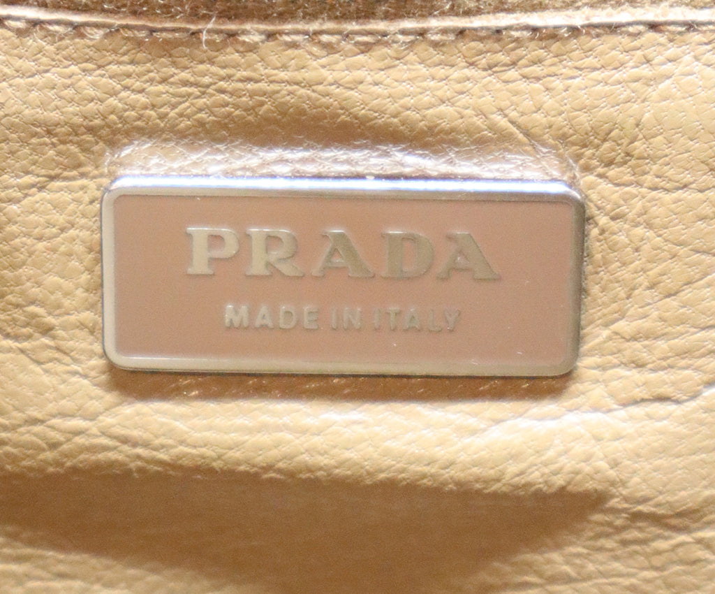 Prada Rust Brown Leather Shoulder Bag 7