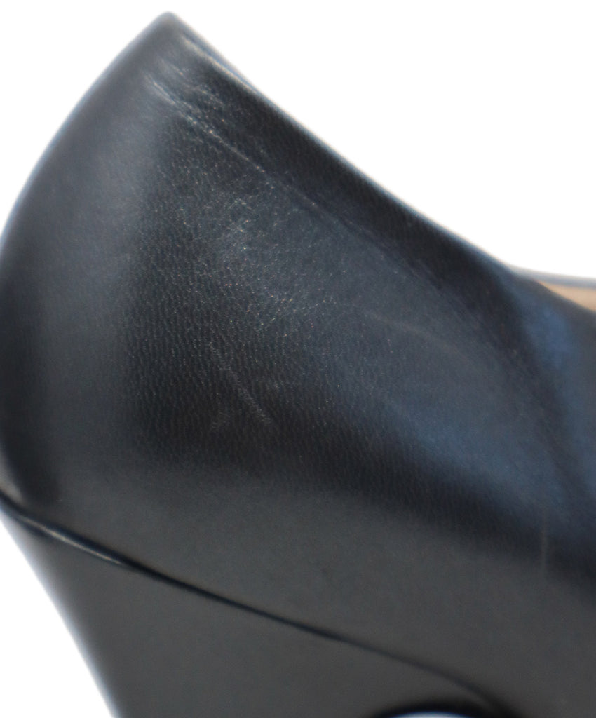 Prada Silver Leather Heeled Booties 8