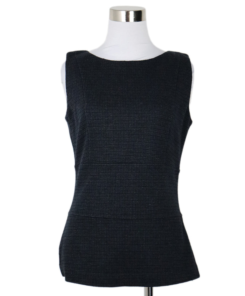 Prada Sport Navy & Charcoal Wool Top 